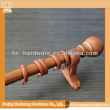 wooden model of window curtain rod